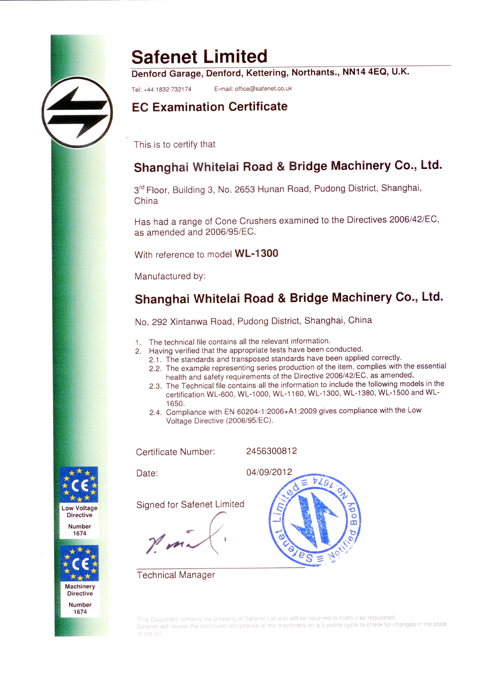 European CE certificate